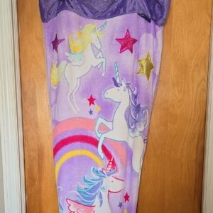 Purple Unicorn BLANKIE TAILS with Stars
